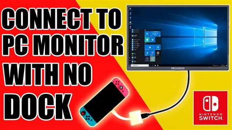 how to connect switch to pc monitor