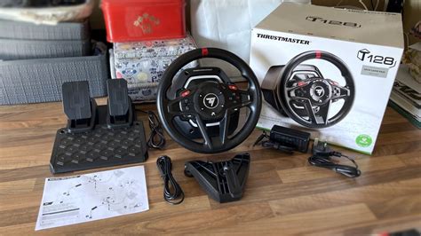 how to connect thrustmaster t128 to pc