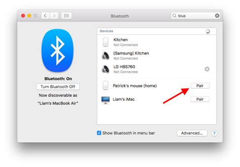 how to connect to bluetooth on mac without mouse