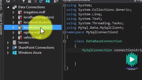 how to connect to mysql in visual studio