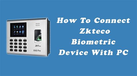 how to connect zkteco with pc using usb cable