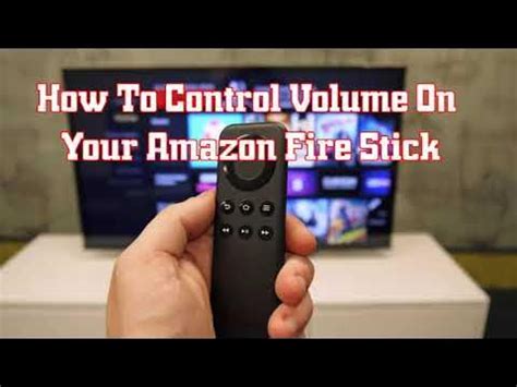 how to control volume with firestick remote