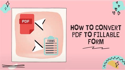 how to convert a pdf form to a fillable form