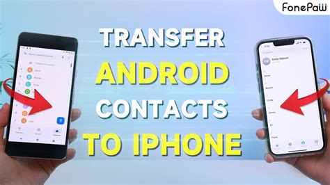 how to convert android contacts to iphone