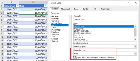 how to convert arabic date to english date in excel