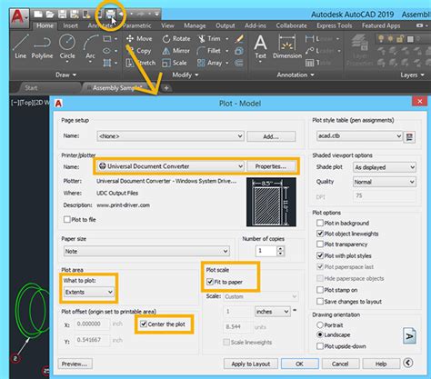 how to convert autocad to pdf in color