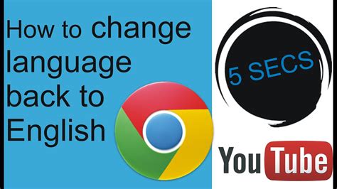 how to convert chrome language to english