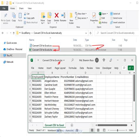how to convert csv to excel