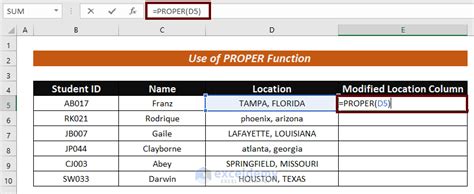 how to convert entire column to lowercase in excel
