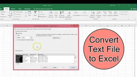 how to convert excel file to text file