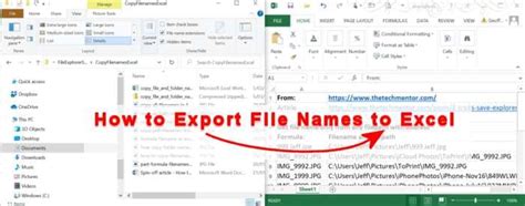 how to convert excel list to folders