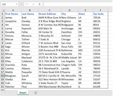 how to convert excel list to labels