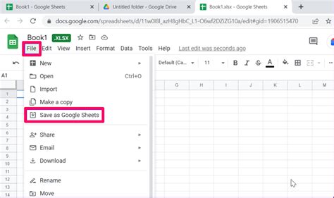 how to convert excel spreadsheet to google spreadsheet