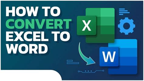 how to convert excel spreadsheet to word doc