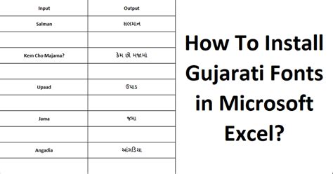 how to convert gujarati text to english text in excel