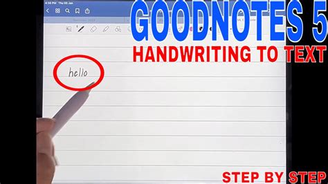 how to convert handwriting to text good notes