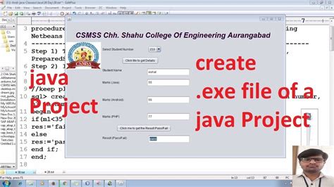 how to convert java code into executable file