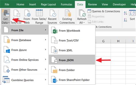 how to convert json file in excel format