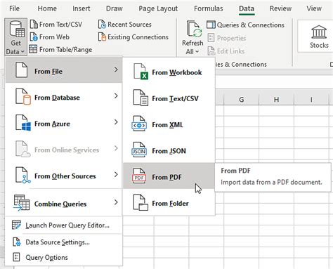how to convert pdf data into excel free