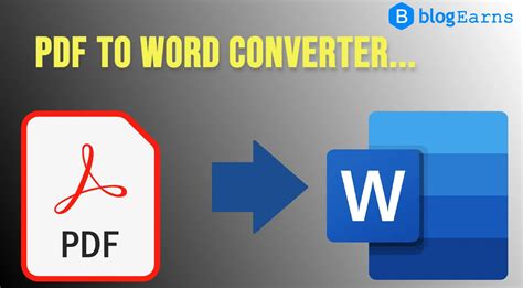 how to convert pdf image to word for free