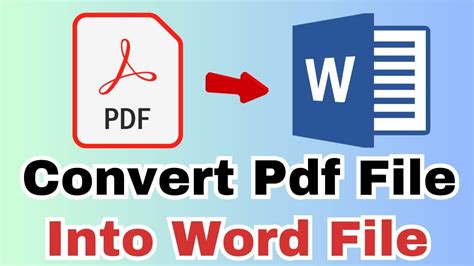 how to convert pdf into word document in pc