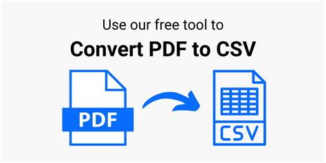 how to convert pdf to csv