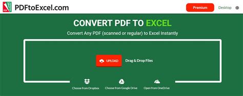 how to convert pdf to excel free without email