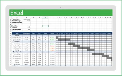 how to convert project plan to excel