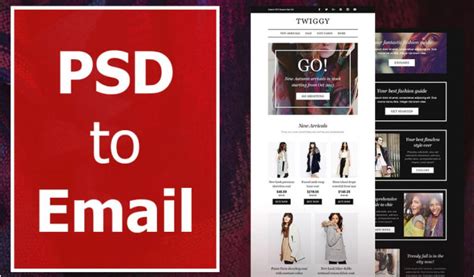 how to convert psd to html email template