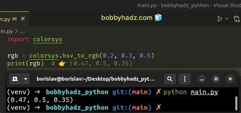 how to convert rgb to hsv in python