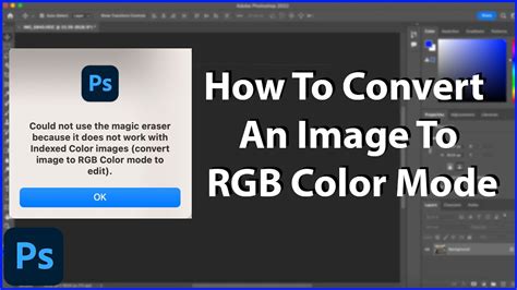 how to convert to rgb in photoshop