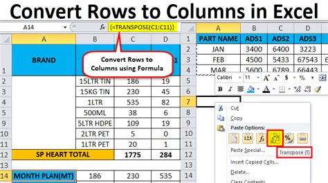 how to convert two rows into one in excel