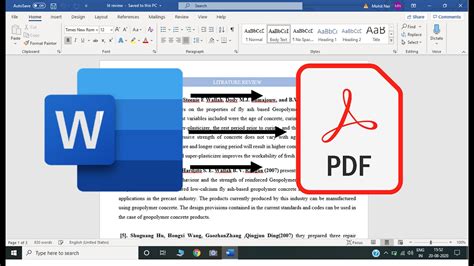 how to convert word document to pdf on windows 10