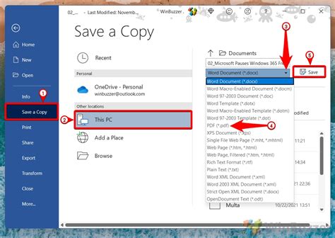 how to convert word document to pdf on windows 11