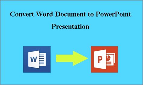 how to convert word document to presentation