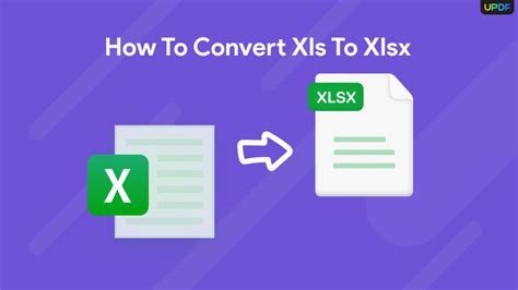 how to convert xls to xlsx without excel