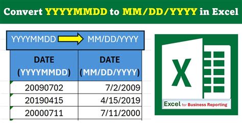 how to convert yyyymmdd into dd mm yyyy in excel