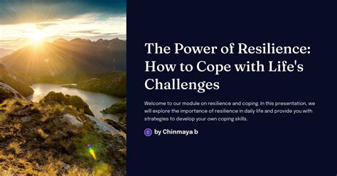 how to cope with challenges in life