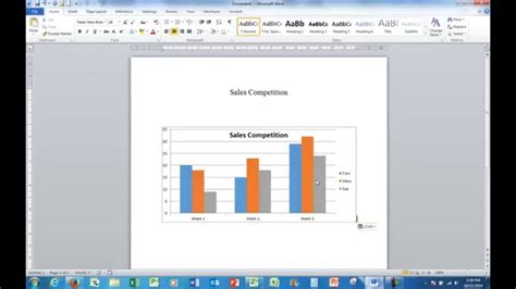 how to copy a chart into word