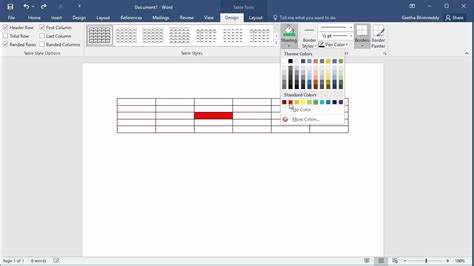 how to copy a fill color in word