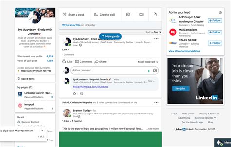 how to copy a link from a linkedin post