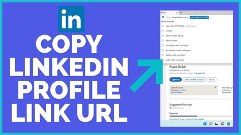 how to copy a linkedin profile link