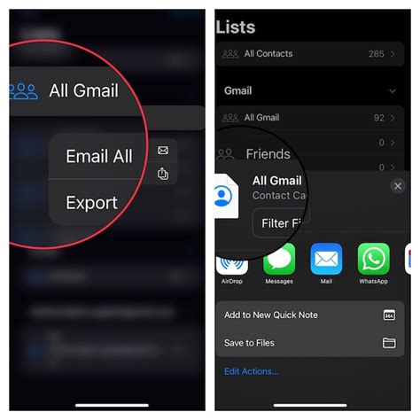 how to copy all contacts from gmail to iphone
