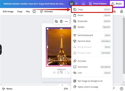 how to copy an image in canva