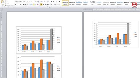 how to copy and paste a chart in word