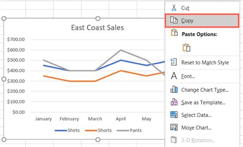 how to copy and paste a graph from excel to google docs