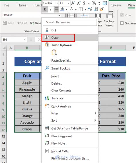 how to copy and paste a number in excel without it changing
