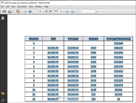 how to copy and paste a table from a pdf