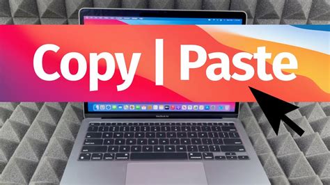 how to copy and paste a text on macbook air