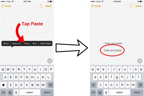 how to copy and paste a text thread on iphone
